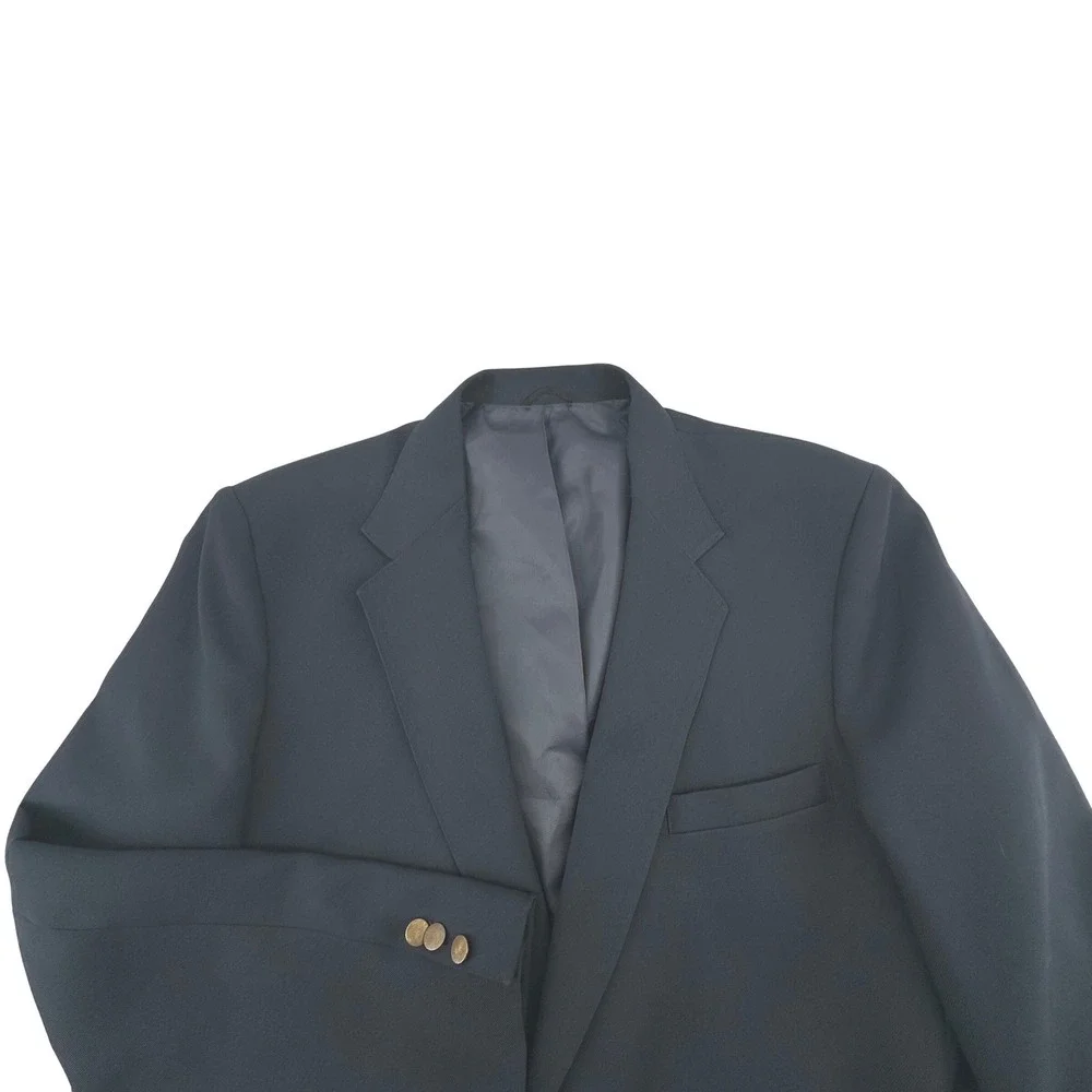 Levi's Action Suit Blazer Mens 46R Navy Blue Sta-Prest Vintage Retro 70's